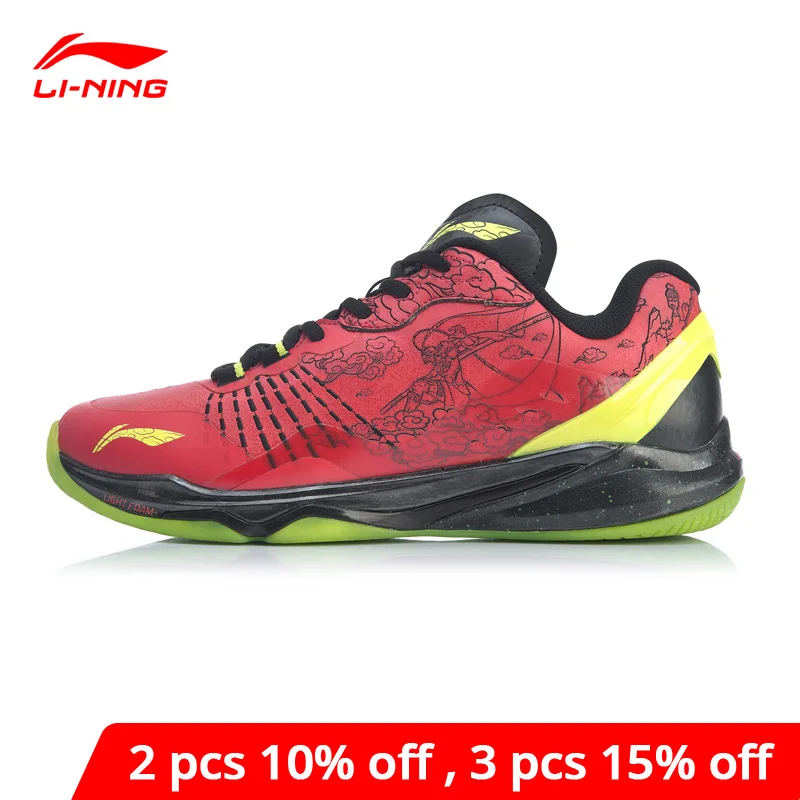 Мужская обувь для бадминтона Li-Ning профессиональная обувь для соревнований по бадминтону с подкладкой li ning спортивная обувь AYAP013-0