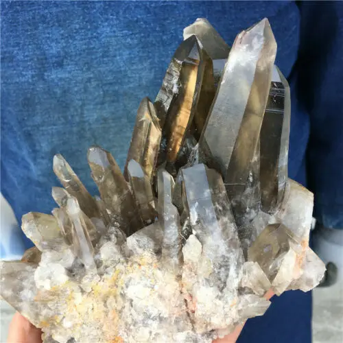 

Natural ink cluster mineral crystal tip healing