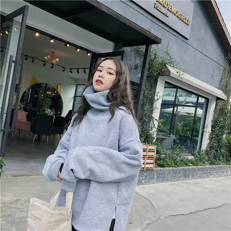 Женские толстовки в Корейском стиле толстый бархатный пуловер высокого качества