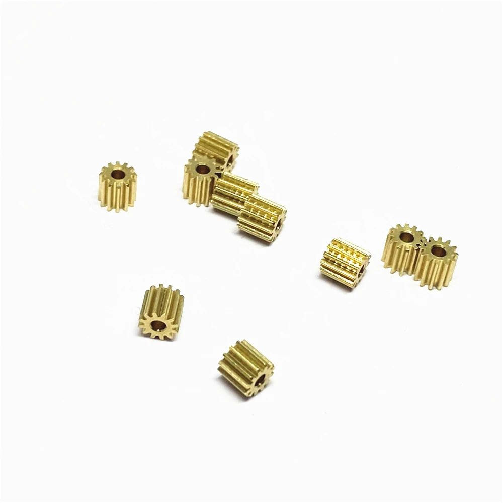 

0.3M 12T 1.5/2mm HOLE Copper Gear MINI DIY Parts