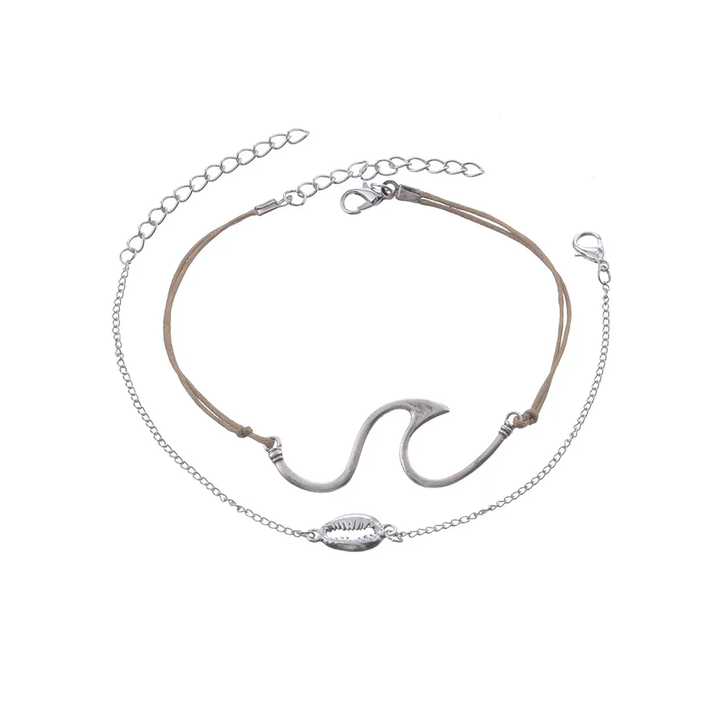 Новые европейские и американские морские волнистые характерные раковины Footchain