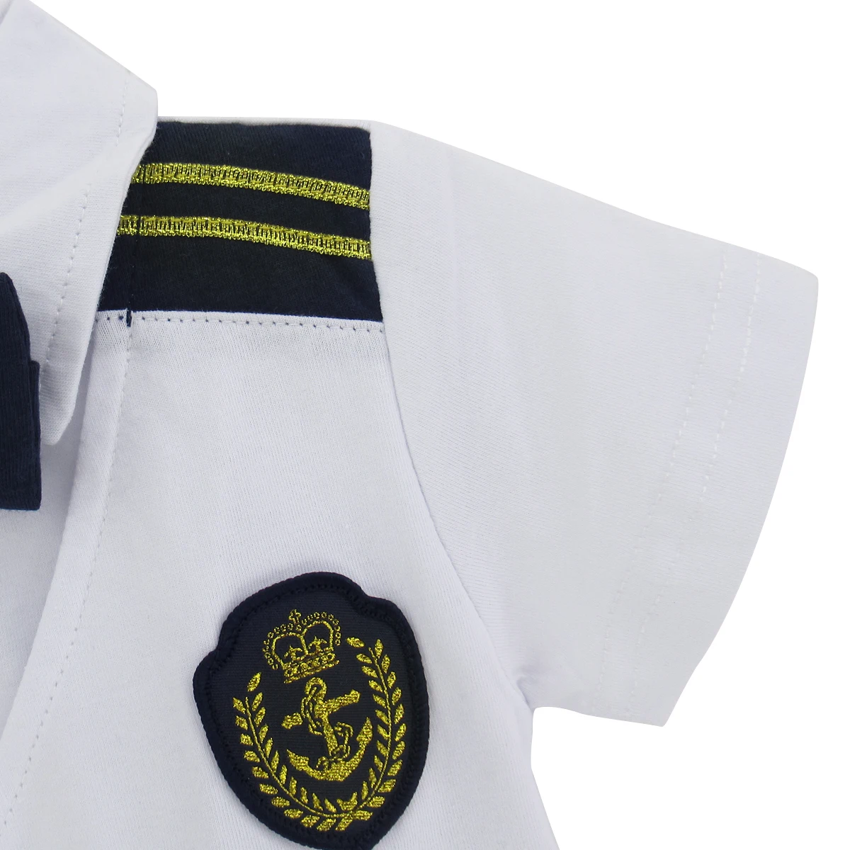 Baby Boys Captain Romper Costume Infant Outfits Set Toddler Halloween Sailor Clothes Newborn Clothing with Hats Shoes |