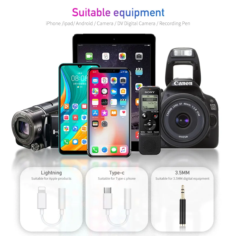 

ERZHEN Omnidirectional Metal 3.5mm Lavalier Smart Phone Recording Microphone bluetooth Mini Lapel Mic For PC Laptop camera