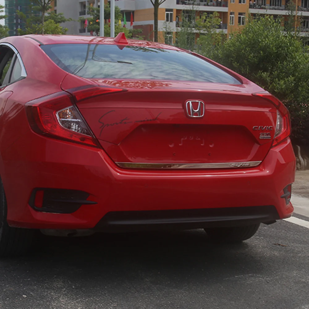 Автомобильный Стайлинг задний люк нижний багажник линии молдинги для Honda Civic аксессуары