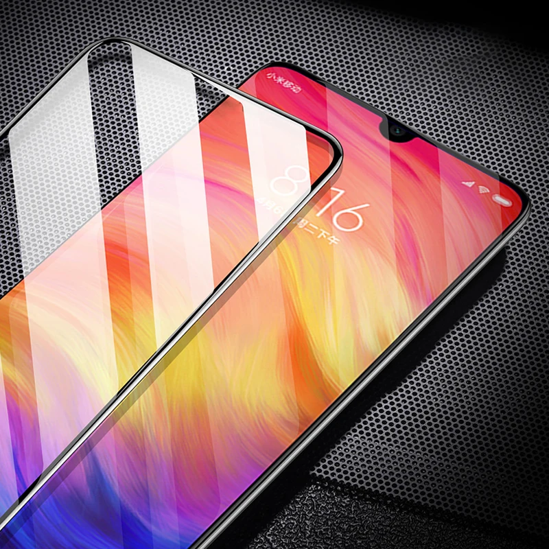 Полностью проклеенное закаленное стекло для xiaomi redmi 7 a 7a note proScreen протектор