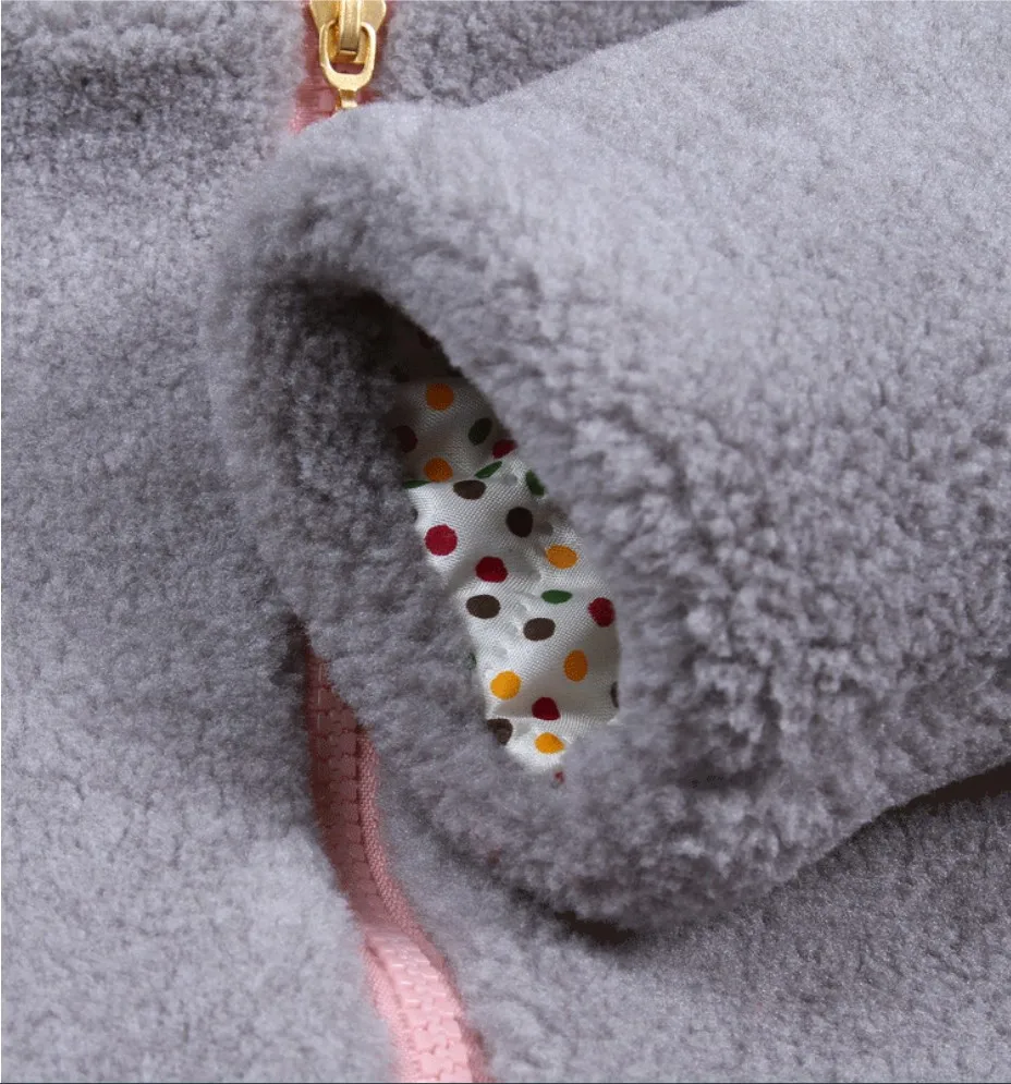 

New Baby Girl Winter Coat Fashion New Woolen Coat Coat Girl Cartoon Rabbit Ears Hooded Coat Thick Warm Lamb Plush Coat Baby Coat