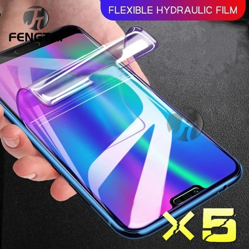 

5PCS for soft Hydrogel Film Honor 9/10/20 lite 9i/10i/20i screen protector honor 9x/20 pro 9a screen protector protective film