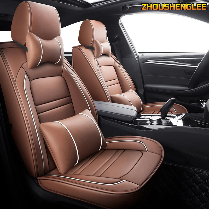 

Кожаный чехол ZHOUSHENGLEE на автомобильное сиденье для kia Rio 3 4 2017 2018 2005 Sorento 2007 2011 2013 2016 2017 soul spectra styling