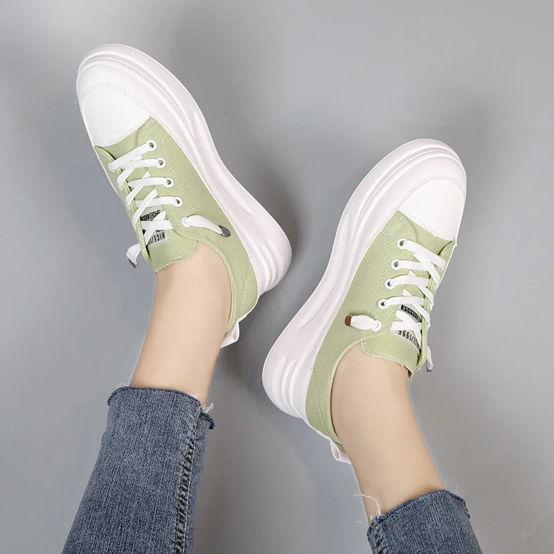 

Women Shoes Autumn Espadrilles Platform Round Toe Casual Female Sneakers Creepers Modis Fall Small Cross Clogs Summer 2021 New L