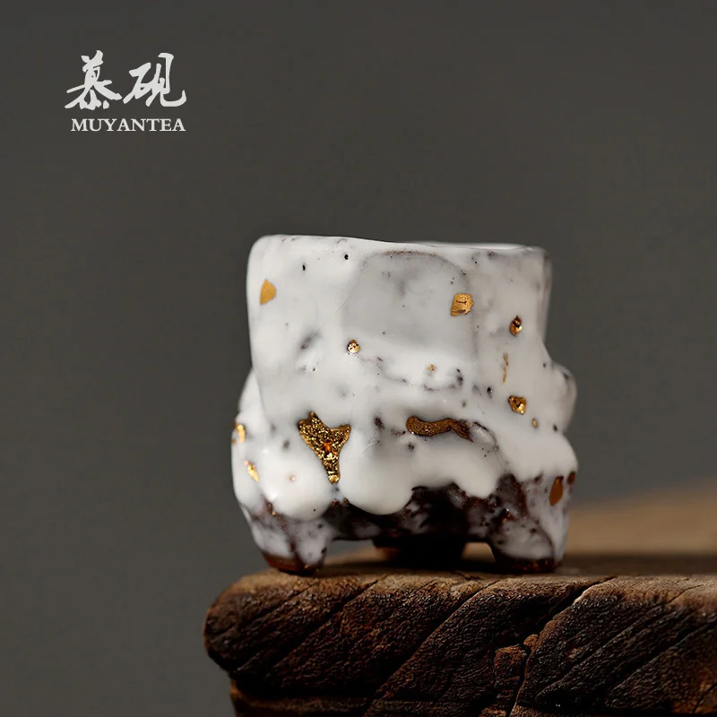 

tzu wild burning masters cup light on 24 k fuels the tea to a single cup of Japanese dao illustrious tag sample tea cup