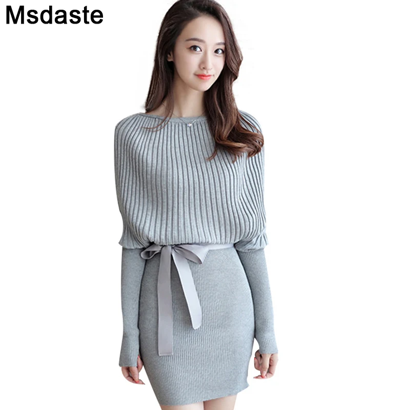 Длинный свитер платье пуловеры для женщин Осень-зима сексуальный облегающий