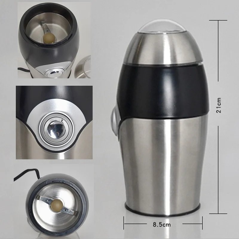 Мини кофемолка из нержавеющей стали электрическая перец соли травы специи