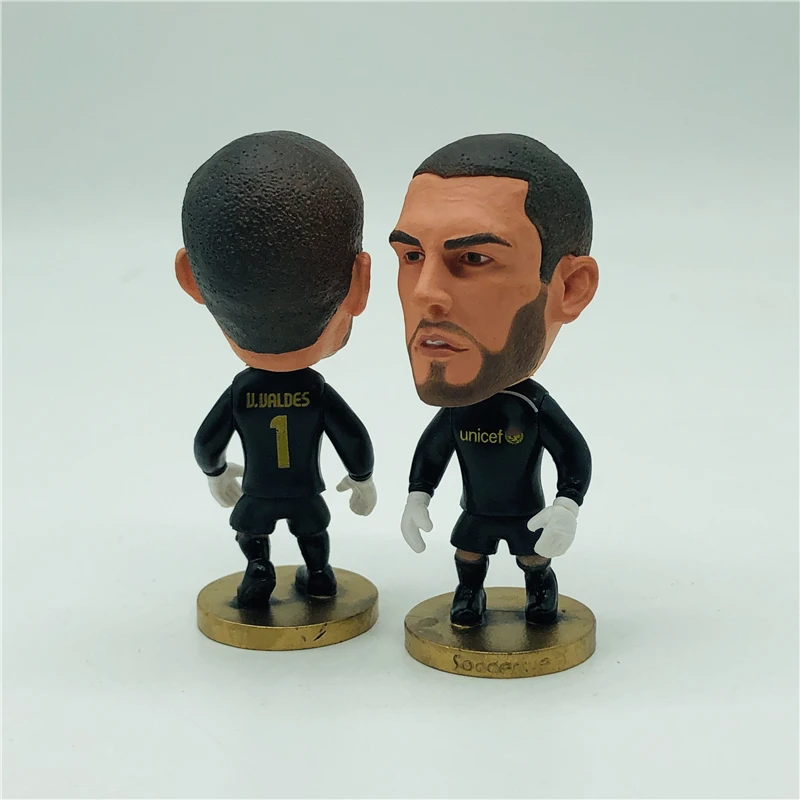 Soccerwe мультфильм Лига Футбол Звезда кукла BC #1 # Victor Valdes фигурки коллекции 2009 |
