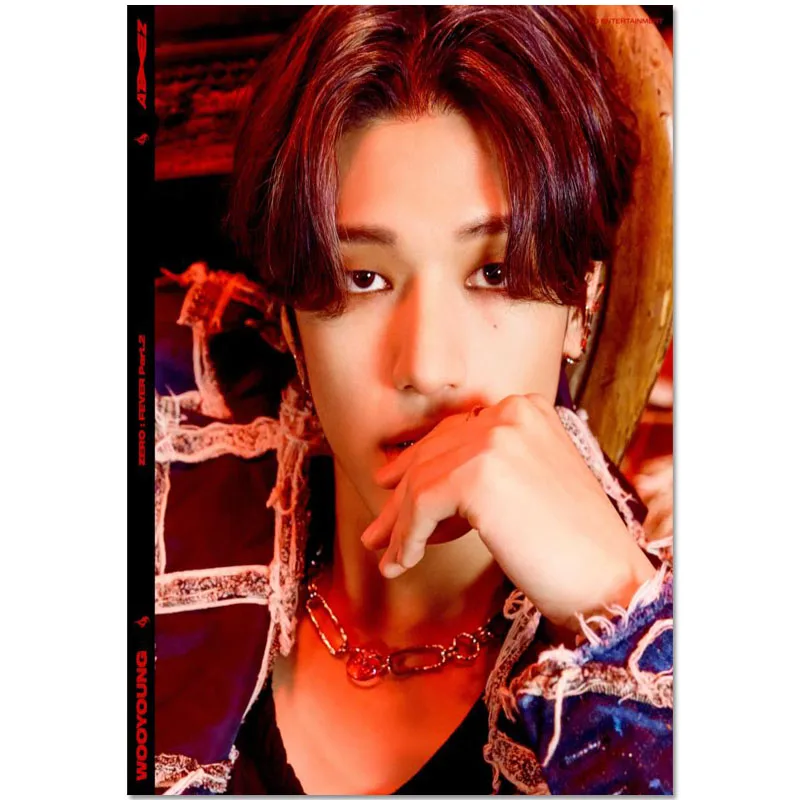 

Ateez Wooyoung постер на заказ, холст, постер, искусство, фототкань, настенный постер, шелковая ткань, 30x45 см, 40x60 см, 12,15