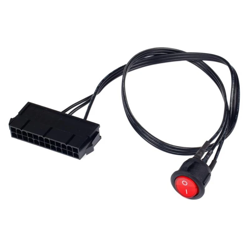 Кабель 50 см медный оловянный провод 24-контактный разъем ATX PSU ПК источник питания