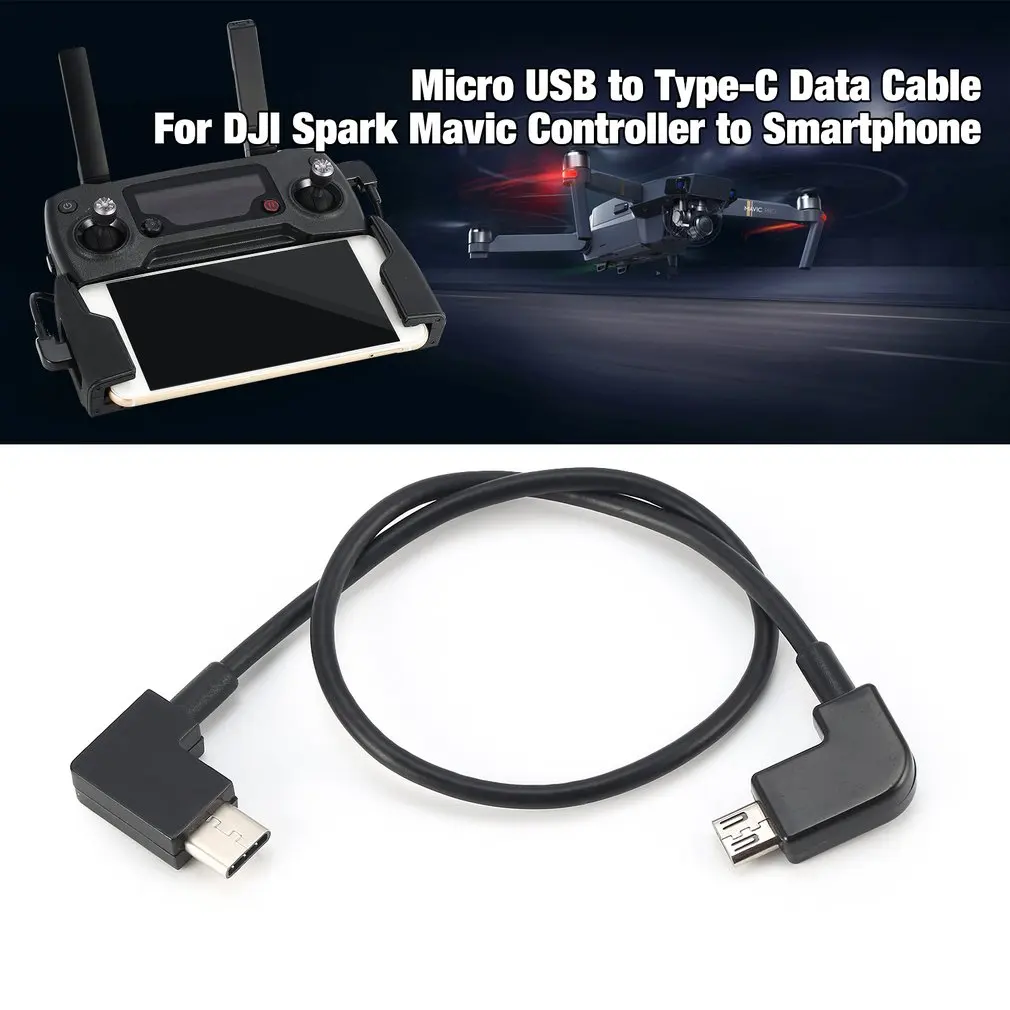 OTG кабель для передачи данных DJI Mavic Pro Air Spark 2 Zoom Drone Type C Micro USB адаптер проводной