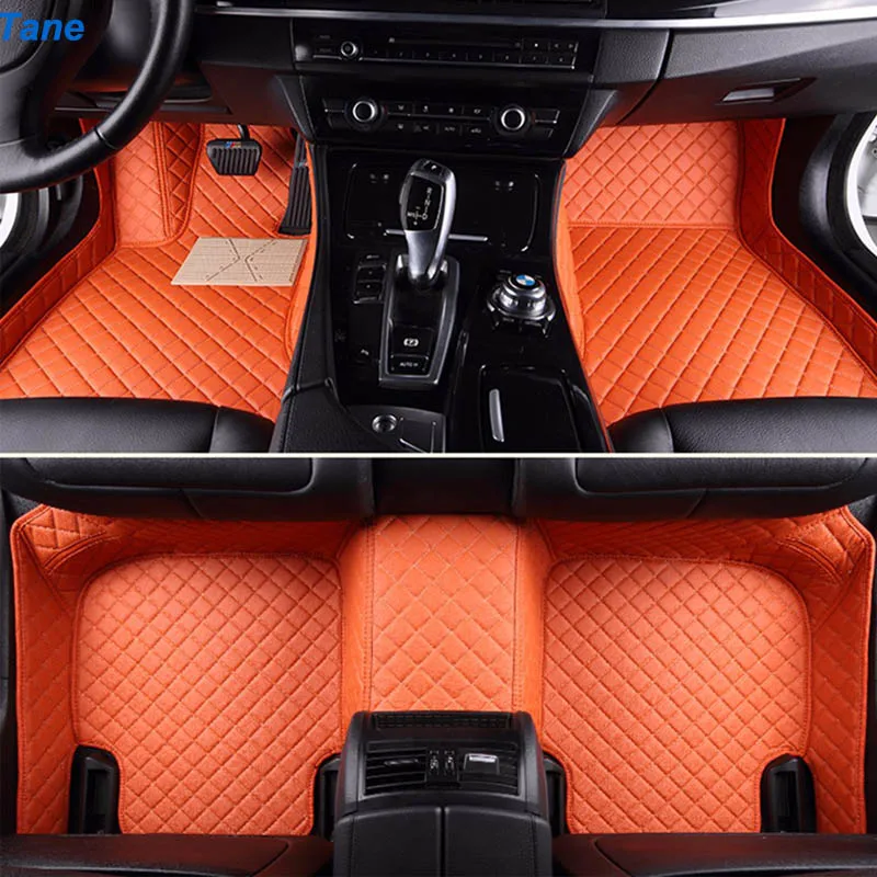 COLOR 4 Tane кожаные автомобильные коврики для mercedes w245 w169 ml w163 w164 w246 slk r171 cls w219 w212 w245 cla gla аксессуары ковер - Название цвета: COLOR 4