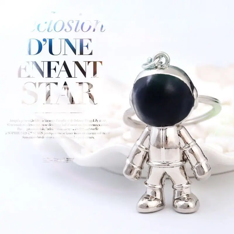 2020 милая Мода 1 шт 3D астронавт брелок космический робот Брелки цинковый сплав