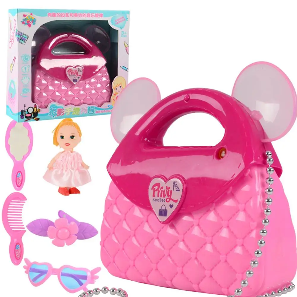 Детский набор игрушек для макияжа ролевые игры принцесса розовый макияж