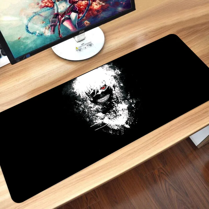 

Tokyo Ghoul Gaming Gamer Mousepad XXL 80x30cm Rubber Extra Large Anti-slip Computer Mouse Parts Mat Desk Keyboard Pad for Office