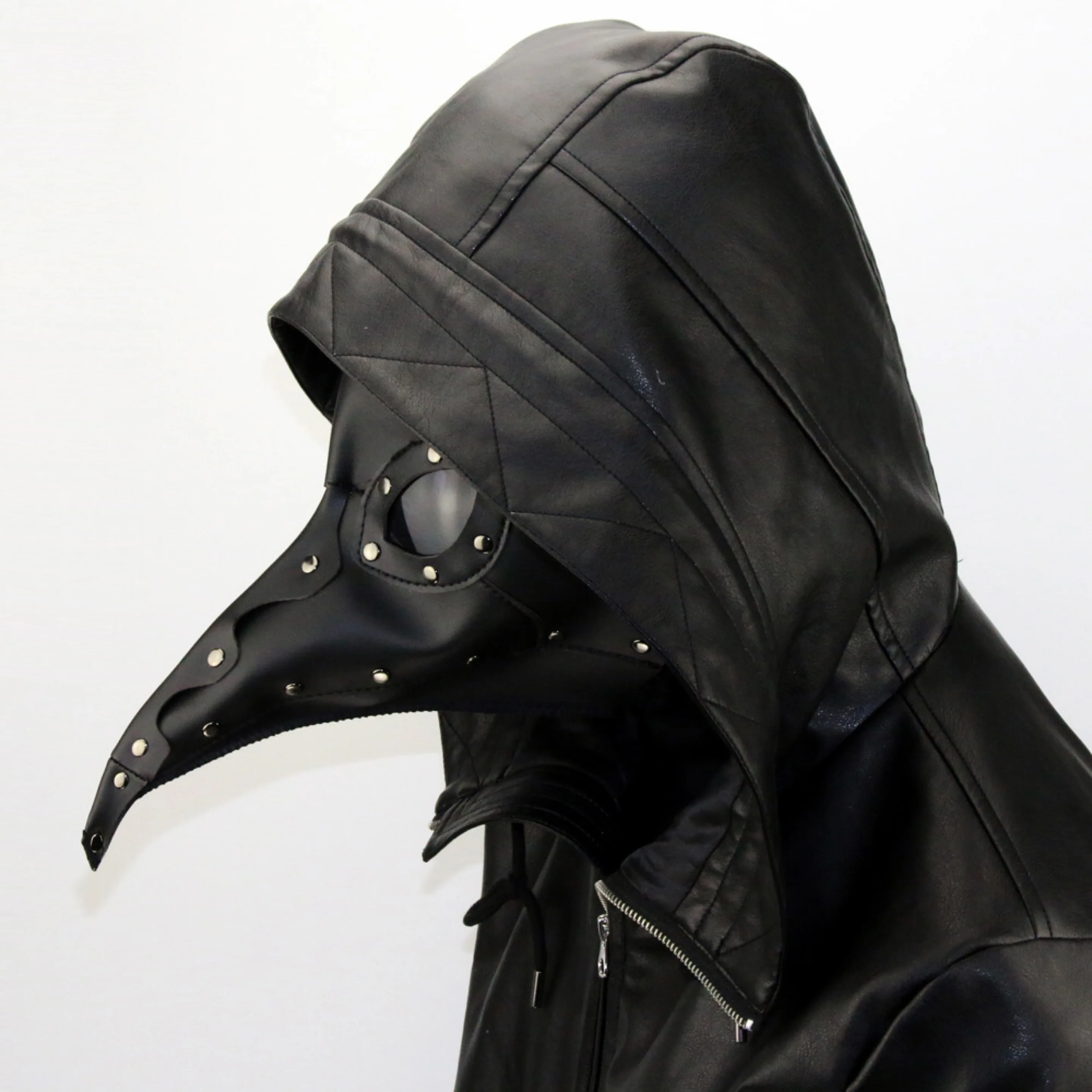 

Plague Doctor Bird Mask Leather Long Nose Beak Cosplay Steampunk Halloween Mask Costume Props