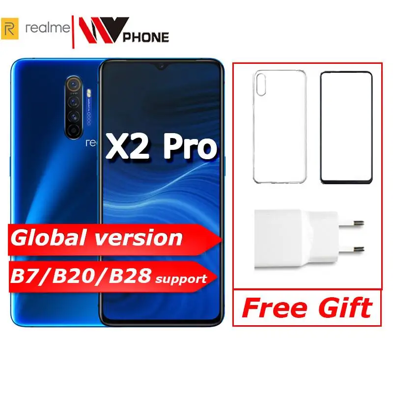 realme X2 Pro X 2 глобальная версия Мобильный телефон Snapdragon 855 плюс 64MP камера Quad NFC OPPO