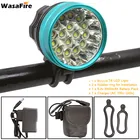 Фонарь велосипедный светодиодный, 40000 лм, 16 светодиодов