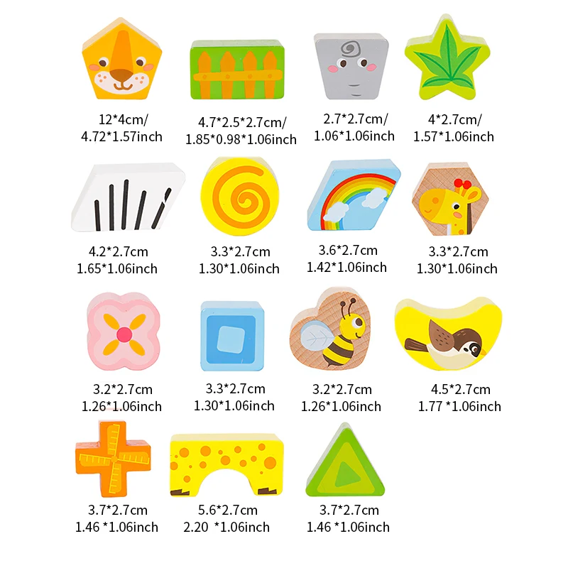 

Baby Wooden Building Blocks Intelligence Box Shape Sorter Toys Children Montessori Educational Toy Kids Matching Game Toy Gift