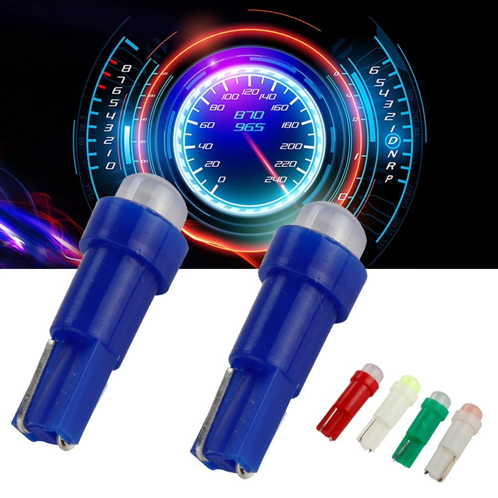 

Car Interior T5 Led 1 SMD DC 12V Light Ceramic Dashboard Gauge Instrument Ceramic Car Auto Side Wedge Light Lamp Bulb