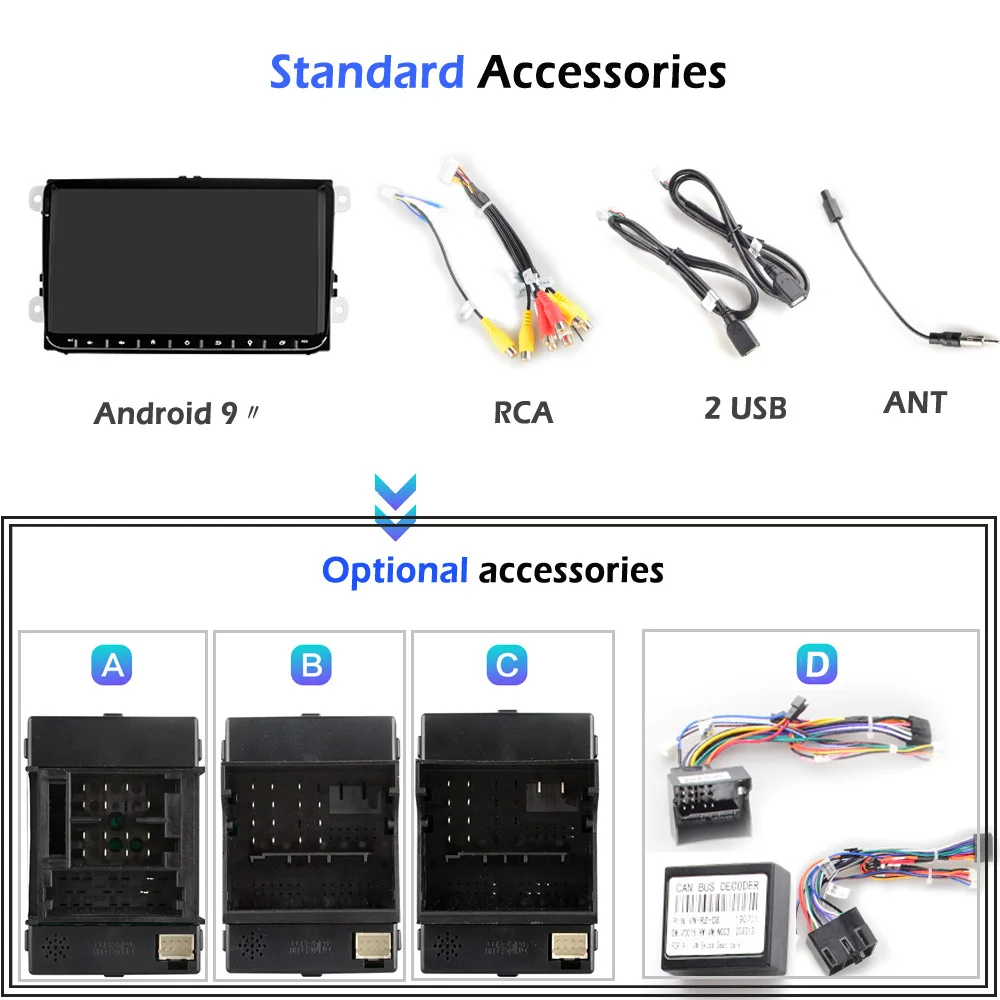Android 9,0 2Din для VW/Volkswagen/Golf/Polo/Tiguan/Passat/b7/b6/leon/Skoda/Octavia автомобильный Радио gps 2 DIN Автомобильный мультимедийный плеер