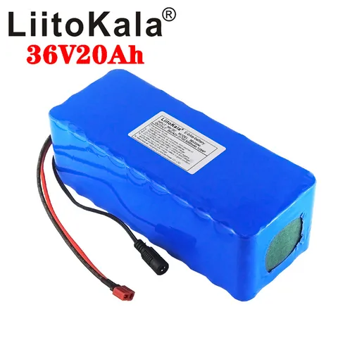 Аккумулятор LiitoKala 36 в 20 Ач 21700 5000 мАч 10S4P 500 Вт, высокая мощность 42 В 15000 мАч, электровелосипед BMS