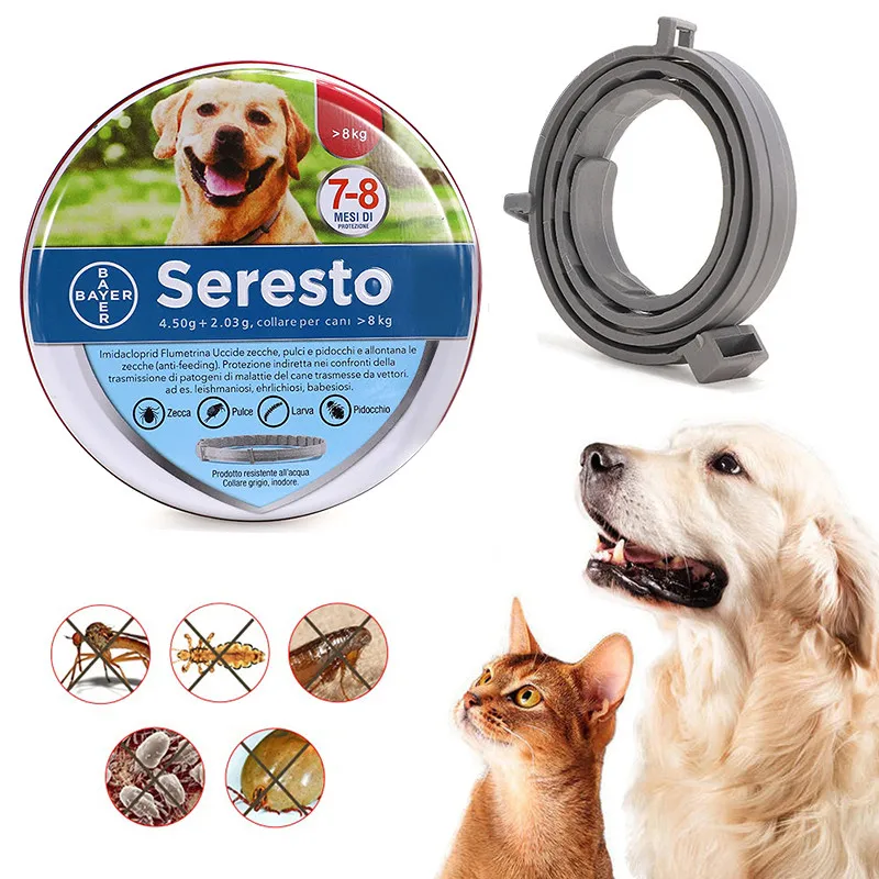 Ошейник для собак и кошек антиблох отпугиватель в итальянском стиле аксессуары