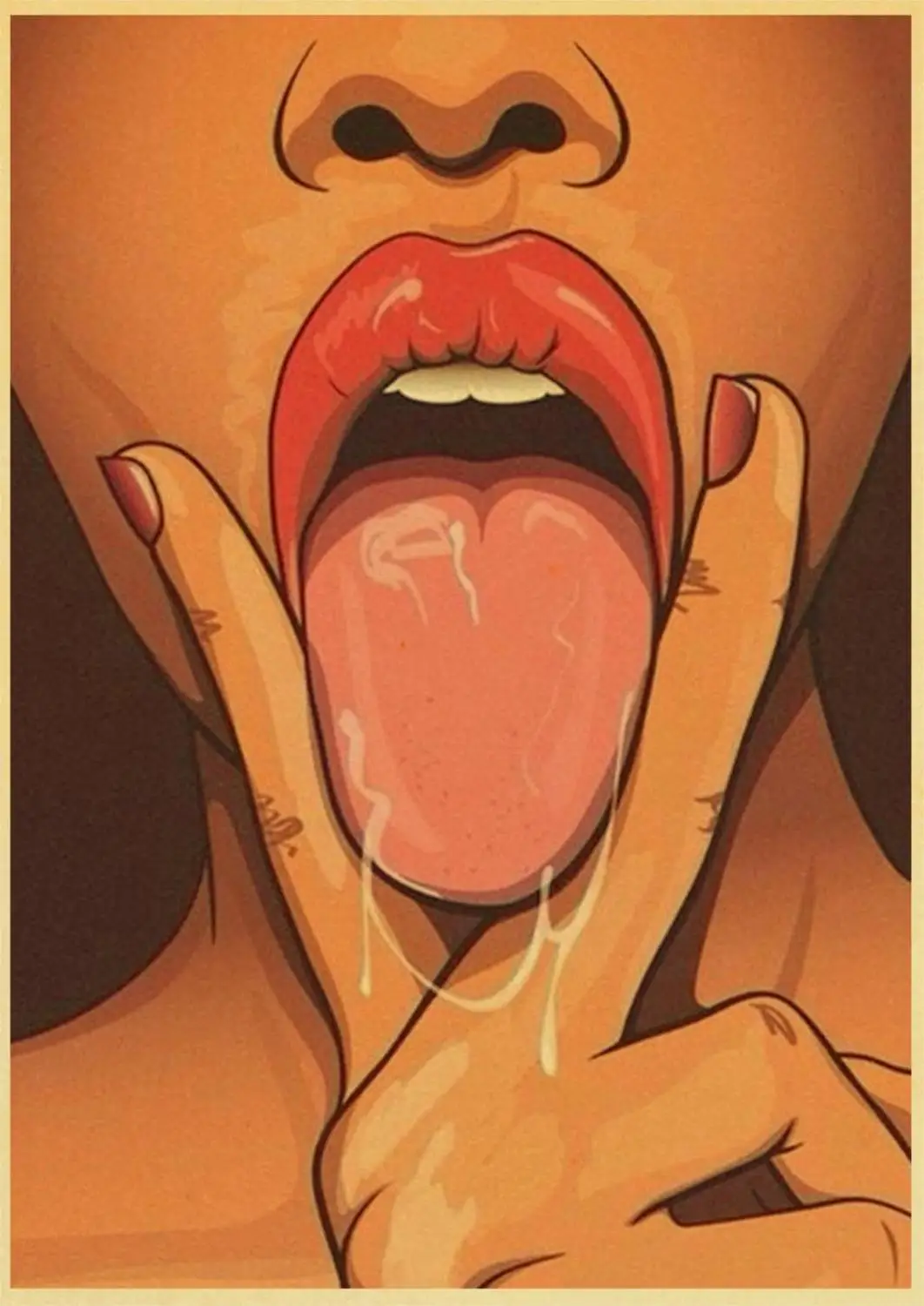 Плакат из шелка More style "Горячие крутые аниме-девушки в кино, кафе и баре" для домашнего декора на стену размером 24x36 дюймов.