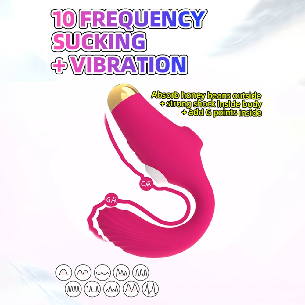 Мощный на присосках для клитора вакуумный вибратор сосание сосков язык