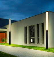 80cm 150cm 200cm 250cm Modern Outdoor Garden Bollard Light Lamp Villa High Pole Lamp Landscape Lamp Post Park LED Waterproof
