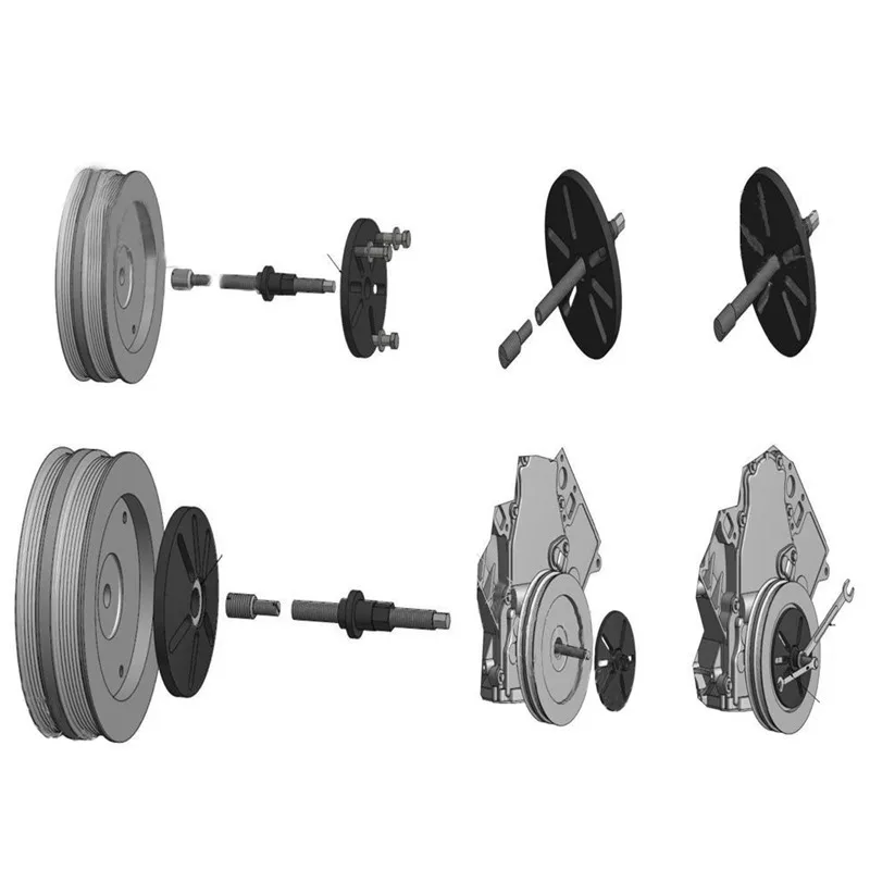 25 шт. гармонических балансировки Съемник установки мастер шкив удаление