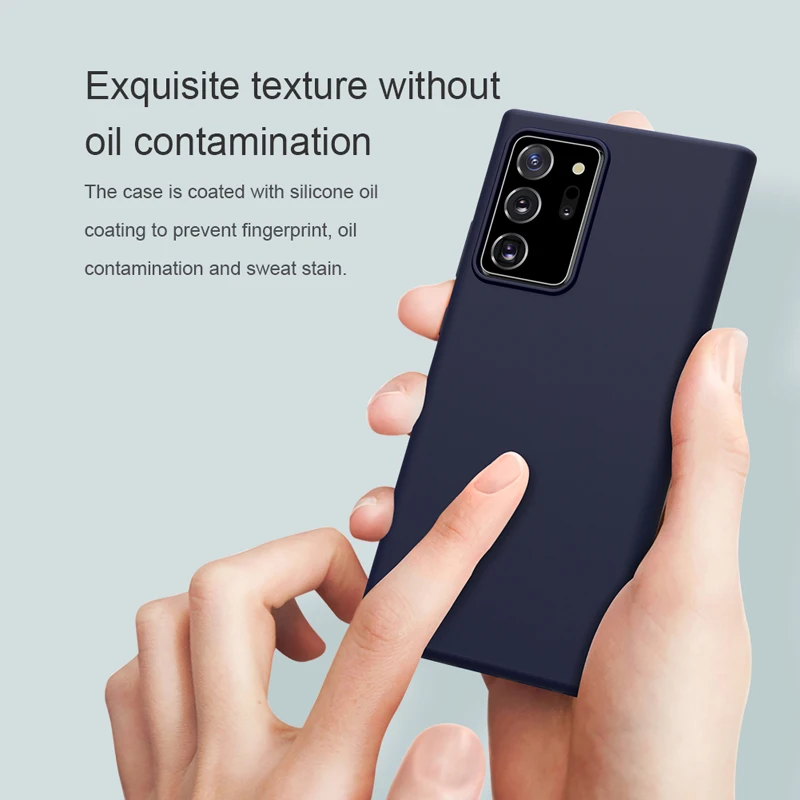 

For Samsung Galaxy Note 20 Ultra Case Nillkin Flex Pure Liquid Silicone Case Full Coverage Protection Phone Case