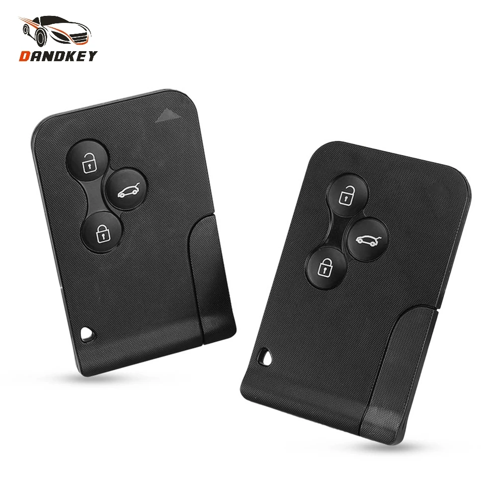 Dandkey 10X Replacement 3 Button Remote Key Shell For Renault Clio Logan Megane 2 Koleos Scenic Smart Card With Insert Blade | Автомобили
