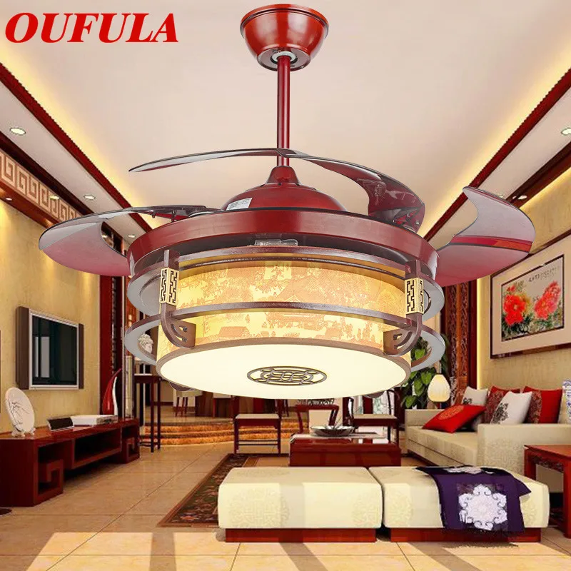 

WPD Modern Ceiling Fan Lights With Remote Control Invisible Fan Blade Fashionable Decorative For Home Living Room Bedroom