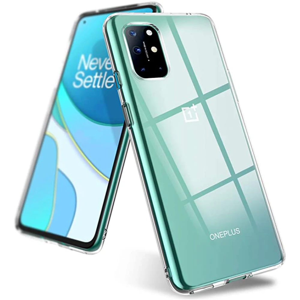 Прозрачный чехол для oneplus 8t 8T прозрачный Ультратонкий Мягкий из ТПУ и силикона
