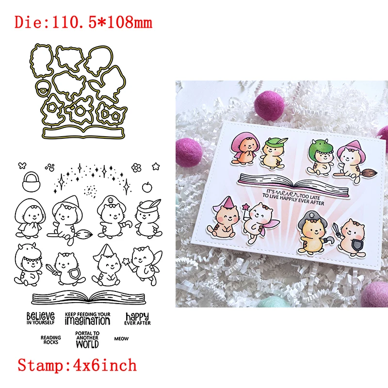 Новый дизайн прозрачные штампы с изображением животных пищевых растений режущие