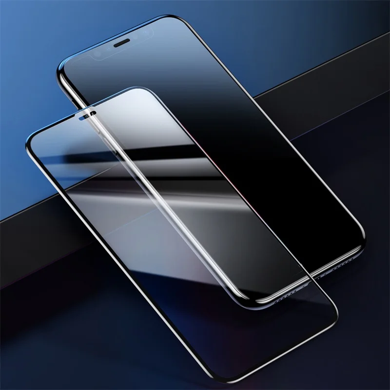 Baseus 0,23 мм полноэкранная защита для iPhone 11Pro Max, ультратонкое закаленное стекло с полным покрытием для iPhone 11, стеклянная пленка - Цвет: Transparent