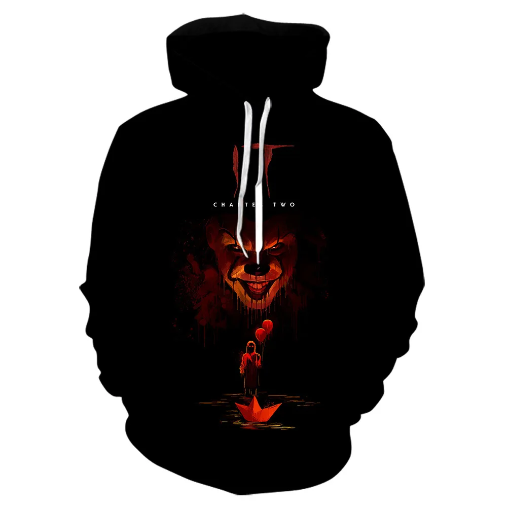 

Autumn New Digital Fashion Men's Hoodies Clown 3d Printing Round neck Men's Casual Popular Lovers hoodies Large size jacket