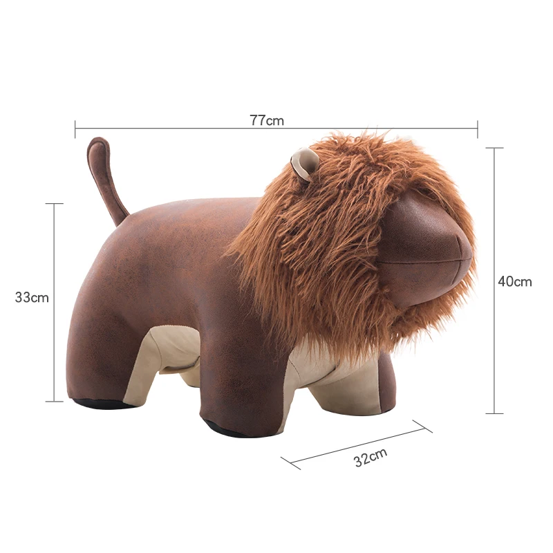 

Creative lion shoes bench cartoon sitting bench sofa footstool holiday gift sofa stool animal test shoes stool low stool