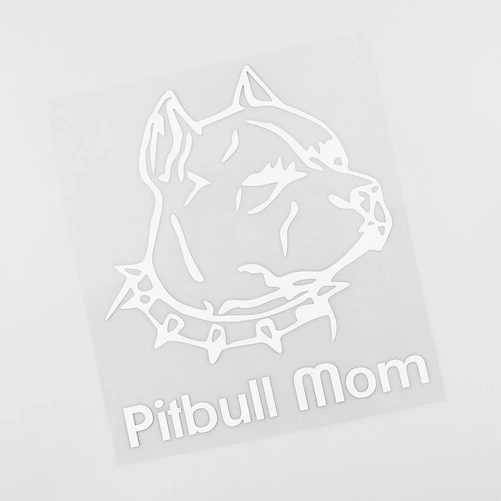 YJZT 14 3 см × 16 5 виниловые автомобильные наклейки с животными Pitbull Mom
