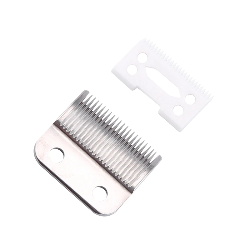 

2Pc Hair Beard Replace Ceramic Blade Cutter Metal Bottom for Wahl Shear Clipper