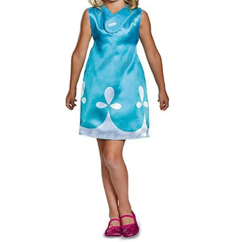 Тролли 2 Poppy Косплей представление на Хэллоуин одежда детская ветка костюм