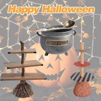 halloween cute pumpkin snack plates rack witch bowl cupcake stand dessert fruit party buffet display tray for food serving plate
