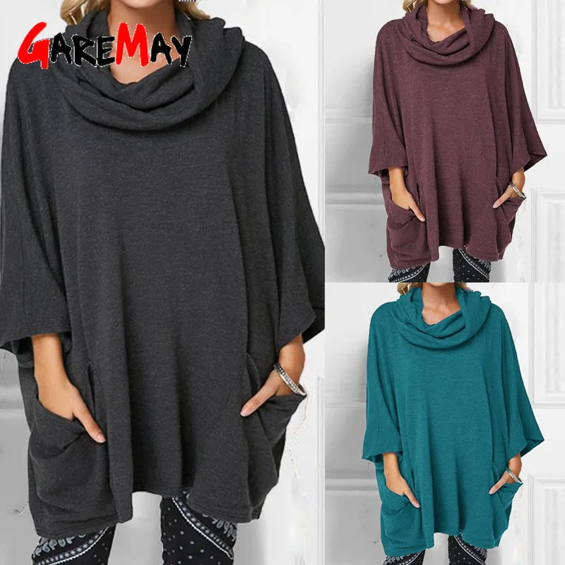 Топ блузы для женщин повседневная Однотонная рубашка с высоким воротником