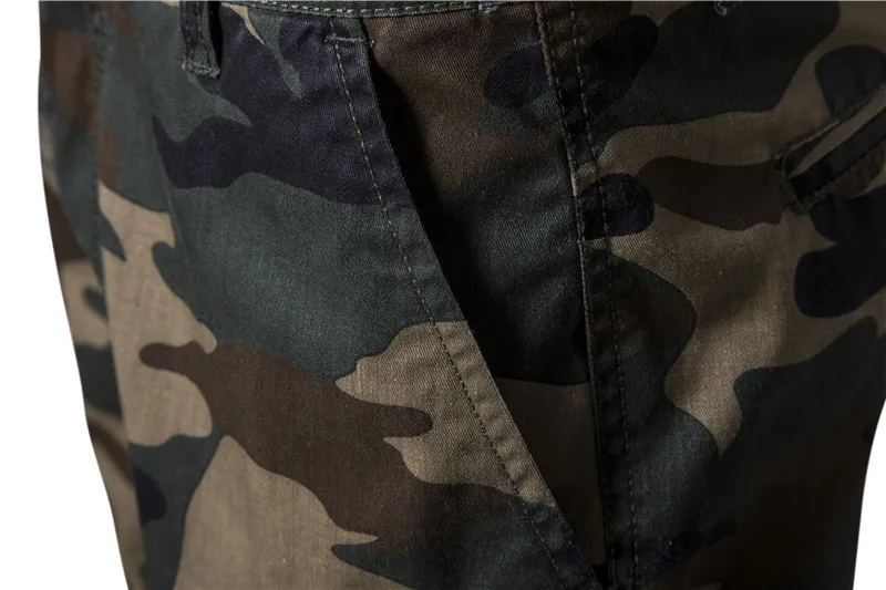 

2020 New Summer 100% Cotton Camouflage Shorts Men Knee Length Casual Military Mens Shorts High Quality Fitness Short Men